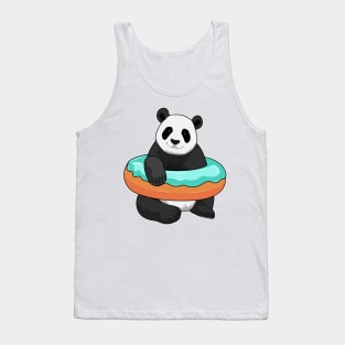 Panda with Donut Tank Top